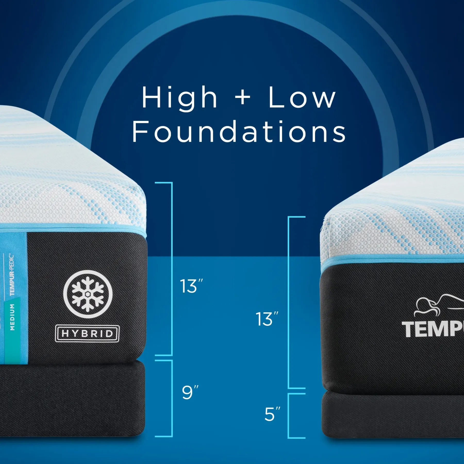 New American Furniture Galleries Tempur-LuxeBreeze® 2.0 Med Hybrid King LuxeBreeze® Medium Mattress