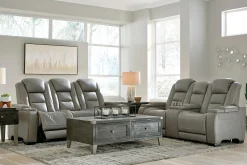 Outlet American Furniture Galleries The Man-Den 2-Piece Power Reclining Living Room Set