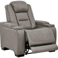 Sale American Furniture Galleries The Man-Den Power Recliner with Adjustable Headrest