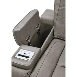 Fashion American Furniture Galleries The Man-Den Power Reclining Loveseat with Console