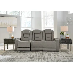 Fashion American Furniture Galleries The Man-Den Pwr Rec Sofa With Adj Headrest