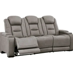 Fashion American Furniture Galleries The Man-Den Pwr Rec Sofa With Adj Headrest