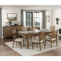 New American Furniture Galleries Tigard 6-Drawer Dining Table
