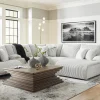 Online American Furniture Galleries Top Tier 6-Piece Reclining Sectional With Chaise
