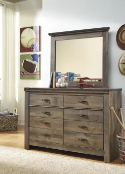 New American Furniture Galleries Trinell Bedroom Mirror