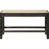 Clearance American Furniture Galleries Tyler Creek Double Counter Upholstered Bench