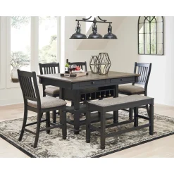 Clearance American Furniture Galleries Tyler Creek Double Counter Upholstered Bench