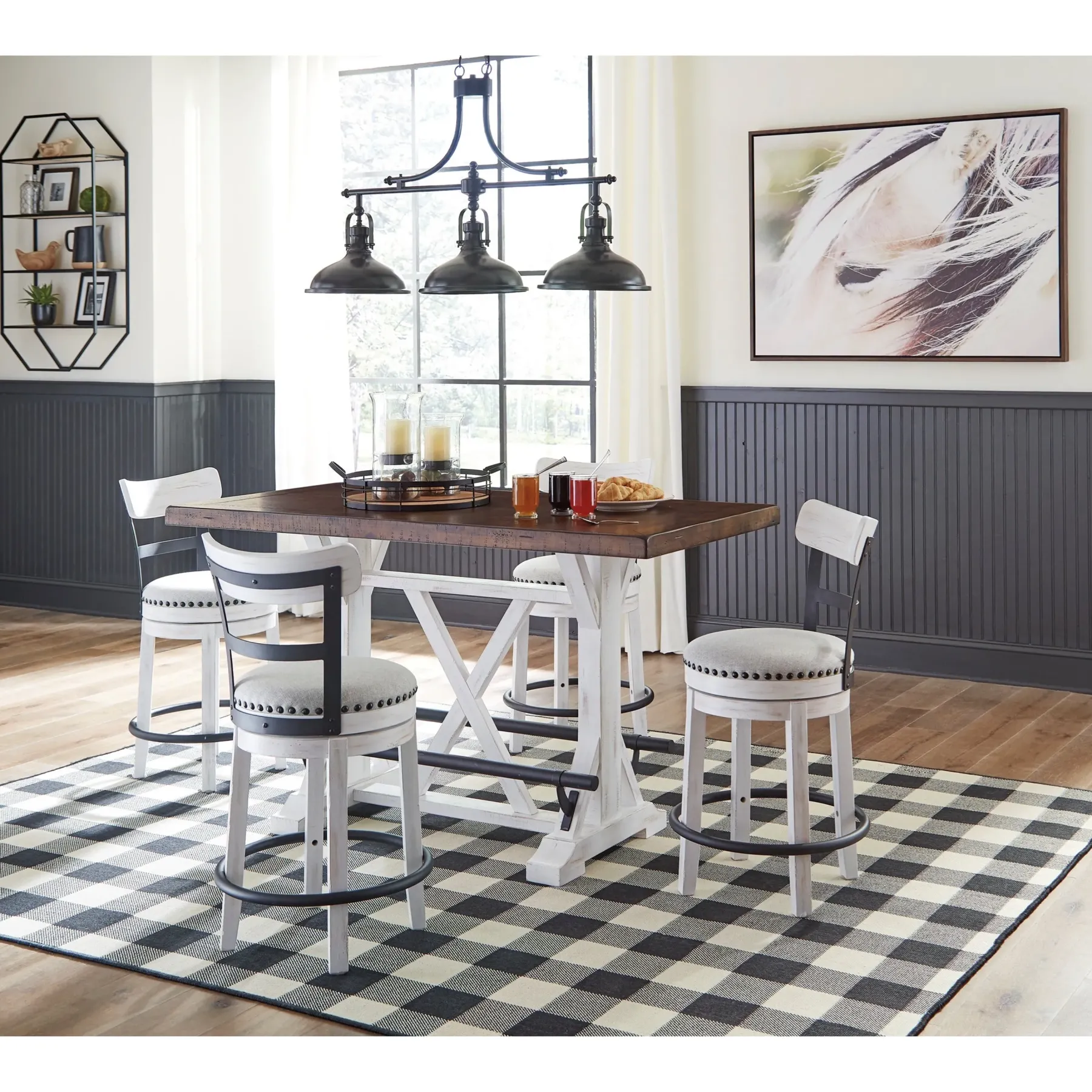 Sale American Furniture Galleries Valebeck Counter Height Swivel Barstool