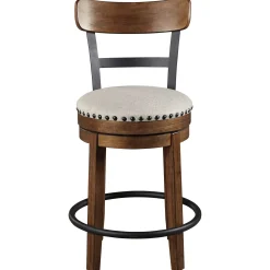 Clearance American Furniture Galleries Valebeck Counter Height Upholstered Swivel Barstool
