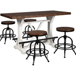 New American Furniture Galleries Valebeck 5-Piece Counter Height Dining Set