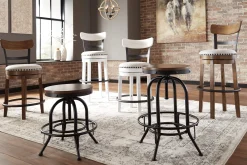 Clearance American Furniture Galleries Valebeck Tall Uph Swivel Barstool
