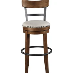 Best American Furniture Galleries Valebeck Upholstered Swivel Barstool