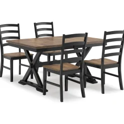 Best American Furniture Galleries Wildenauer 5-Piece Dining Set