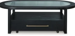 Sale American Furniture Galleries Winbardi Oval Cofee Table